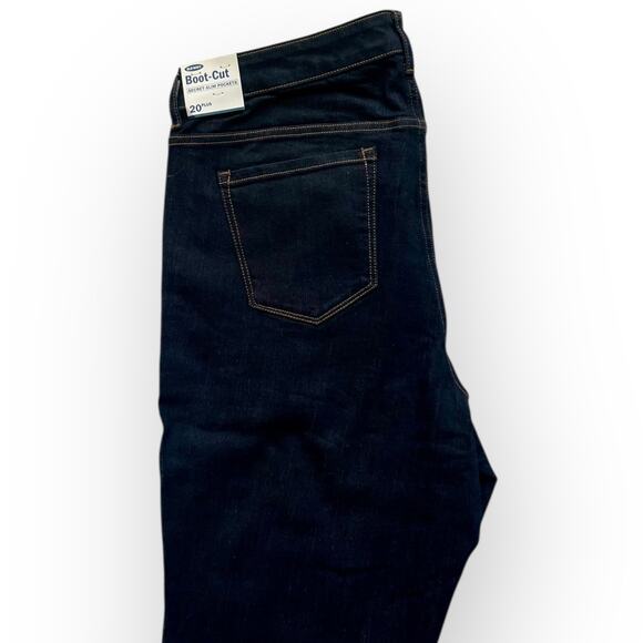 Old Navy Women's Dark Wash Secret-Slim Pockets Bootcut Jeans Size 20 Plus - NWT - Picture 5 of 12